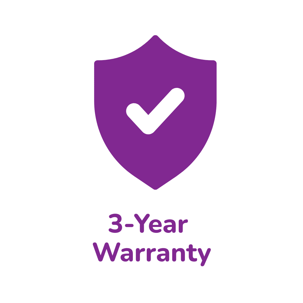 3 Year warranty
