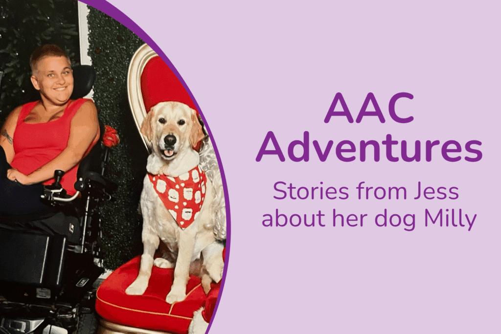 image of a woman in a wheelchair and her dog